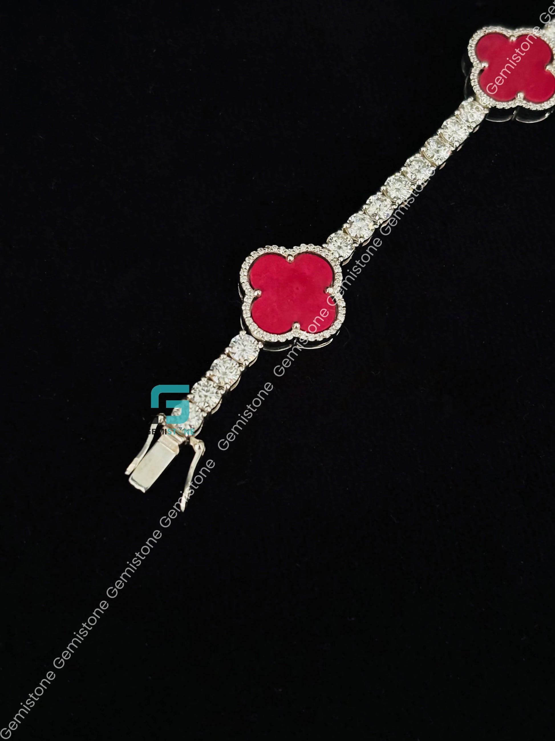 4 Clover Moissanite Bracelet