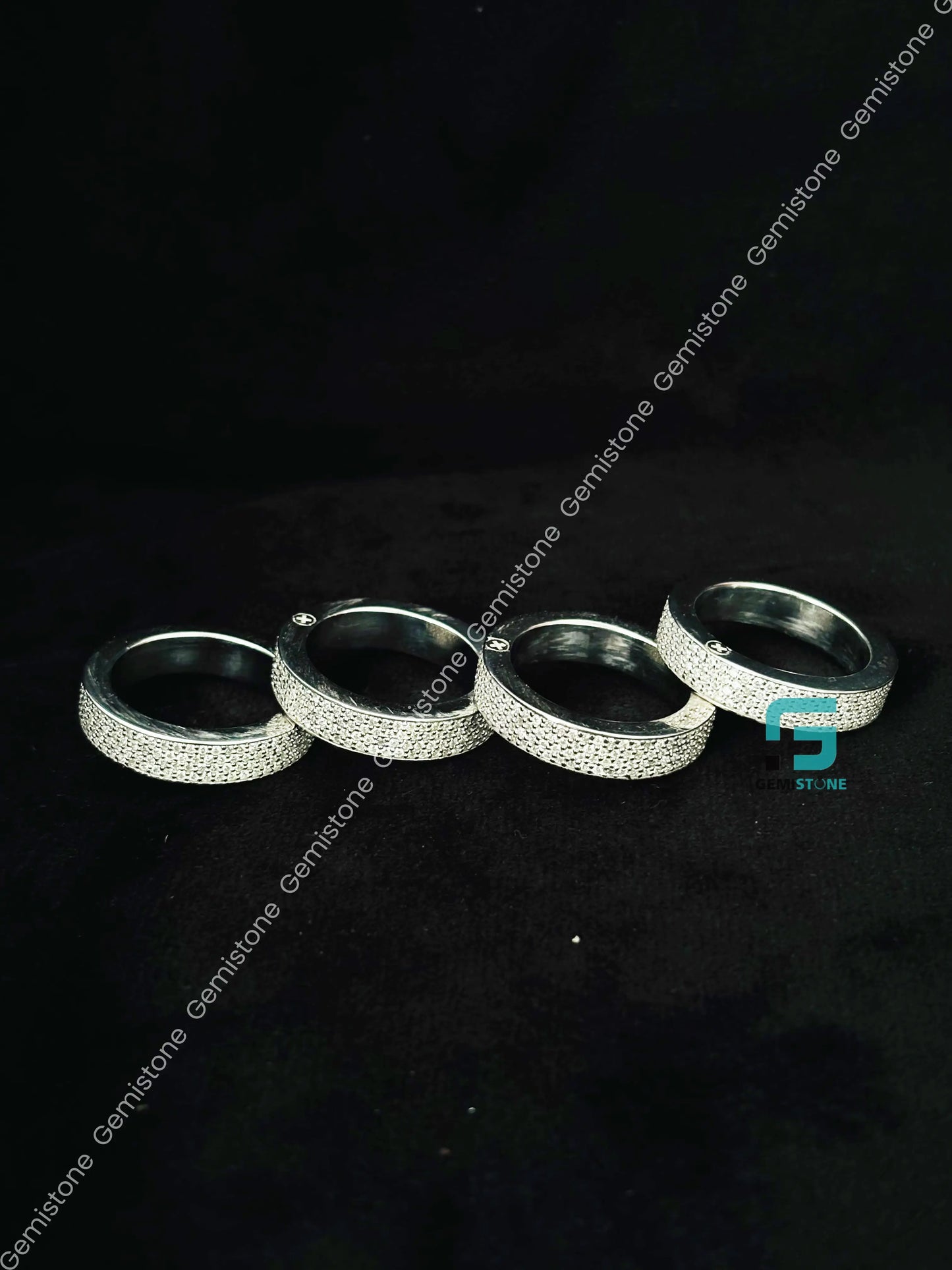 4 Finger Moissanite Diamond Ring