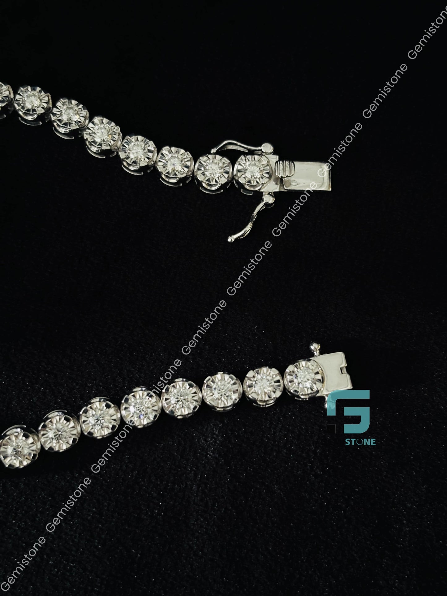 5.5MM Moissanite Hip Hop Tennis Bracelet