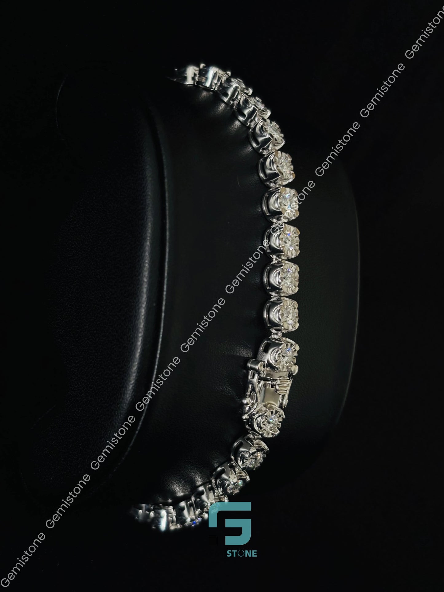 5.5MM Moissanite Iced Out Tennis Bracelet for Unisex