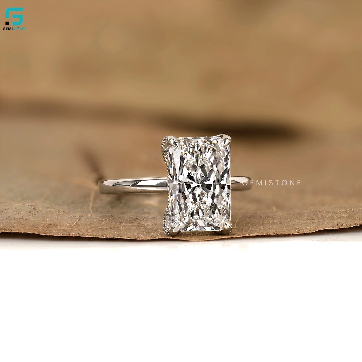 5 CT Radiant Cut Lab Grown Diamond Ring For Women 