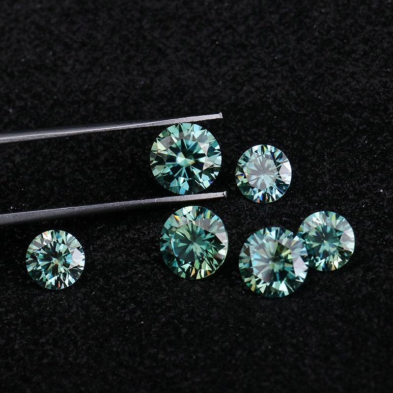 10.00MM [4.00CT] Round Natural Green Loose Moissanite Excellent Cut
