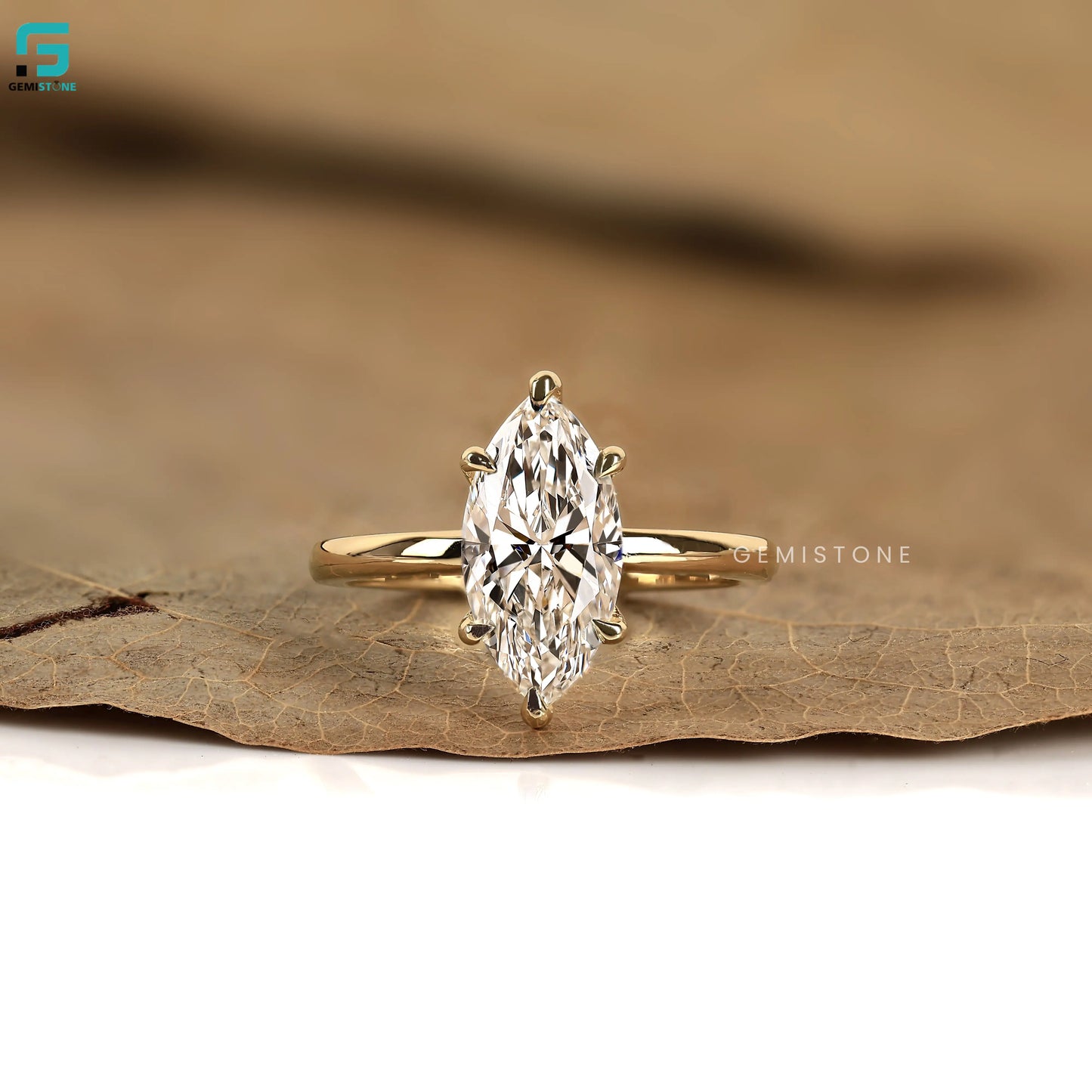 6Prong Marquise Cut Lab Grown Diamond Ring