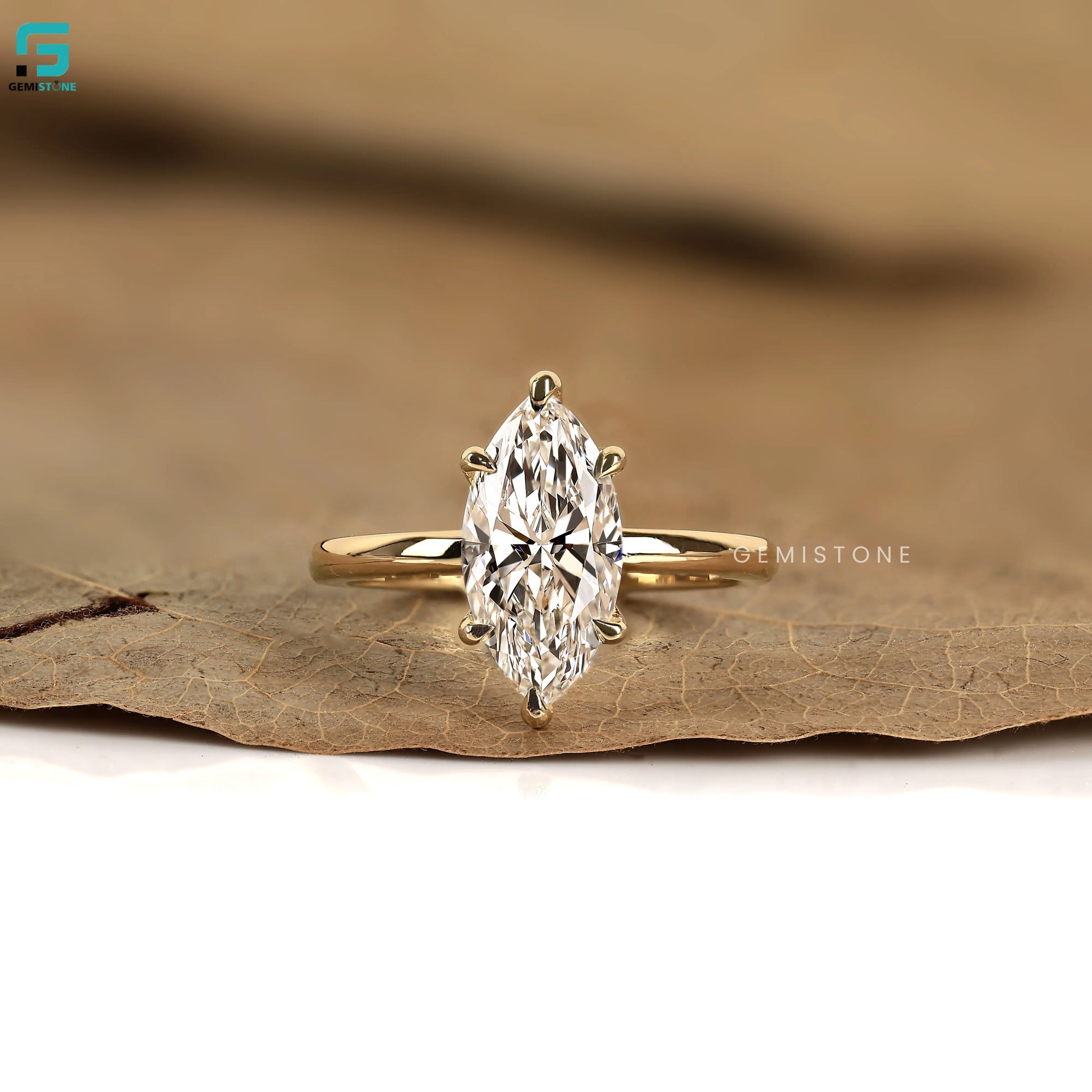 6Prong Marquise Cut Lab Grown Diamond Ring