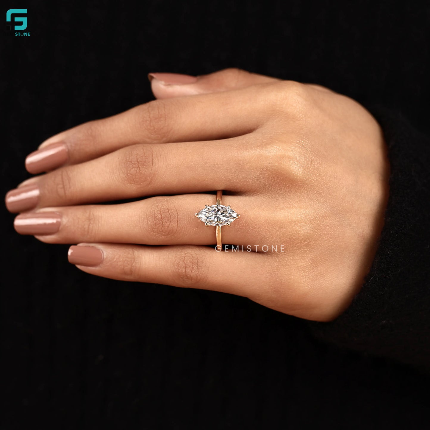 6Prong Marquise Cut Solitaire Lab Grown Diamond Ring For Women