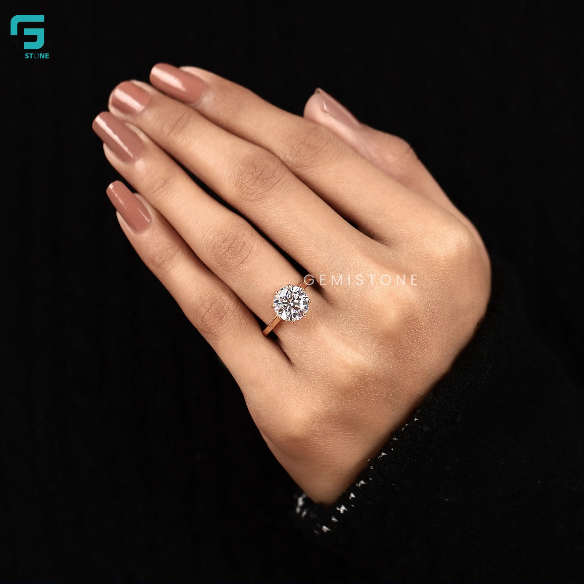6Prong Round Lab Grown Diamond Wedding Ring
