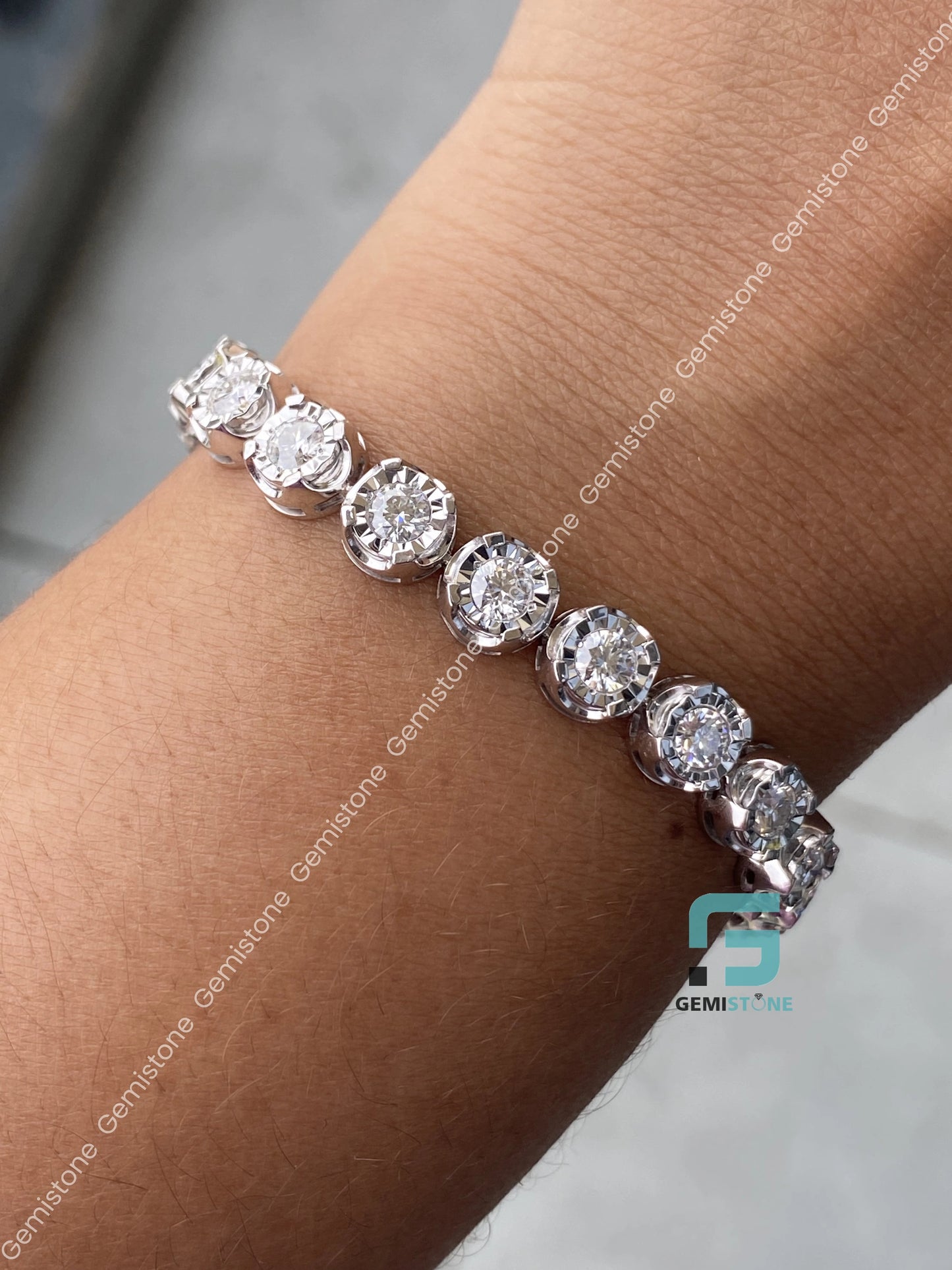 7MM Moissanite Tennis Bracelet