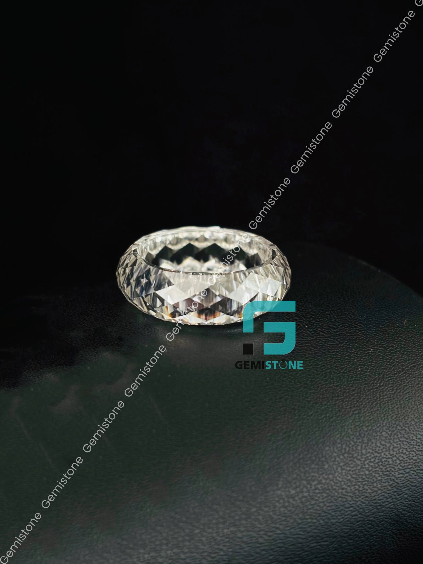 7MM Unique Briolette Cut Moissanite Band