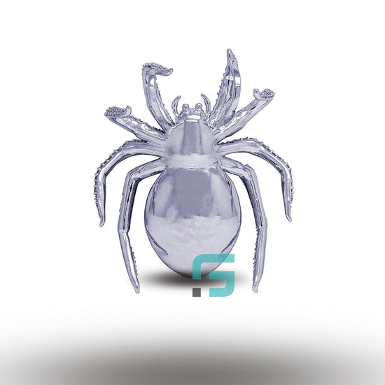 Realistic Moissanite Diamond Crawling Spider Pendant