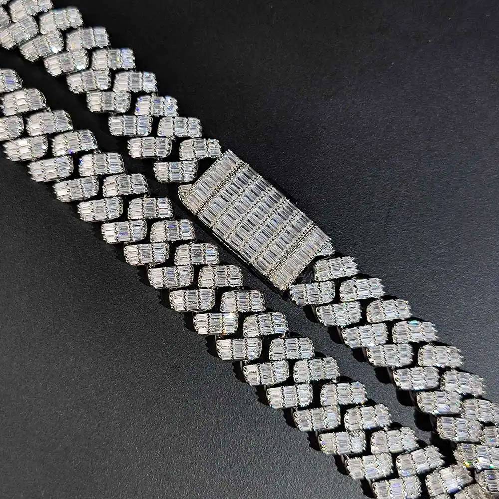 925-Sterling-Silver-Baguette-Chain