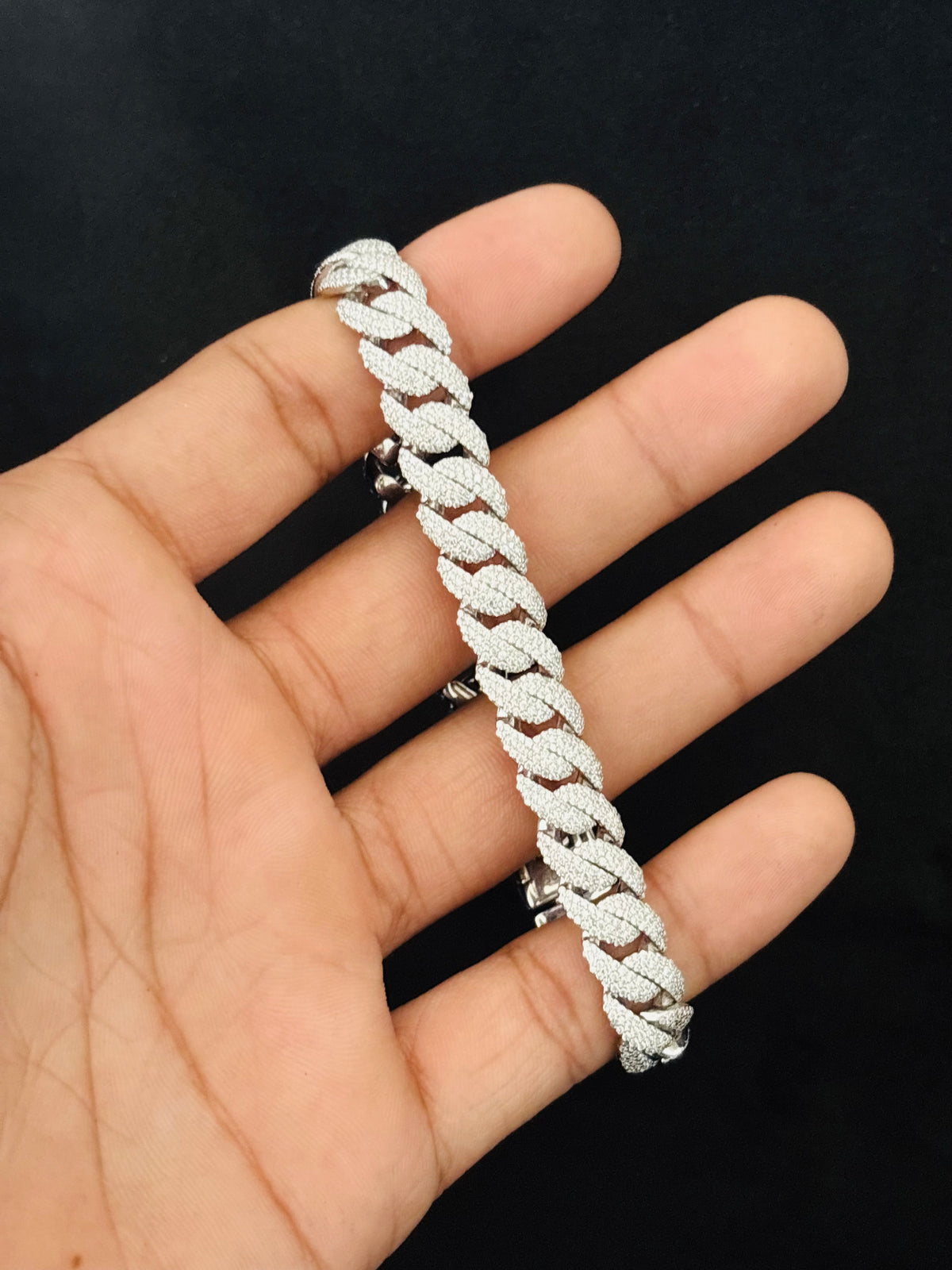 10MM Iced Out Miami Cuban Link Moissanite Bracelet For Men