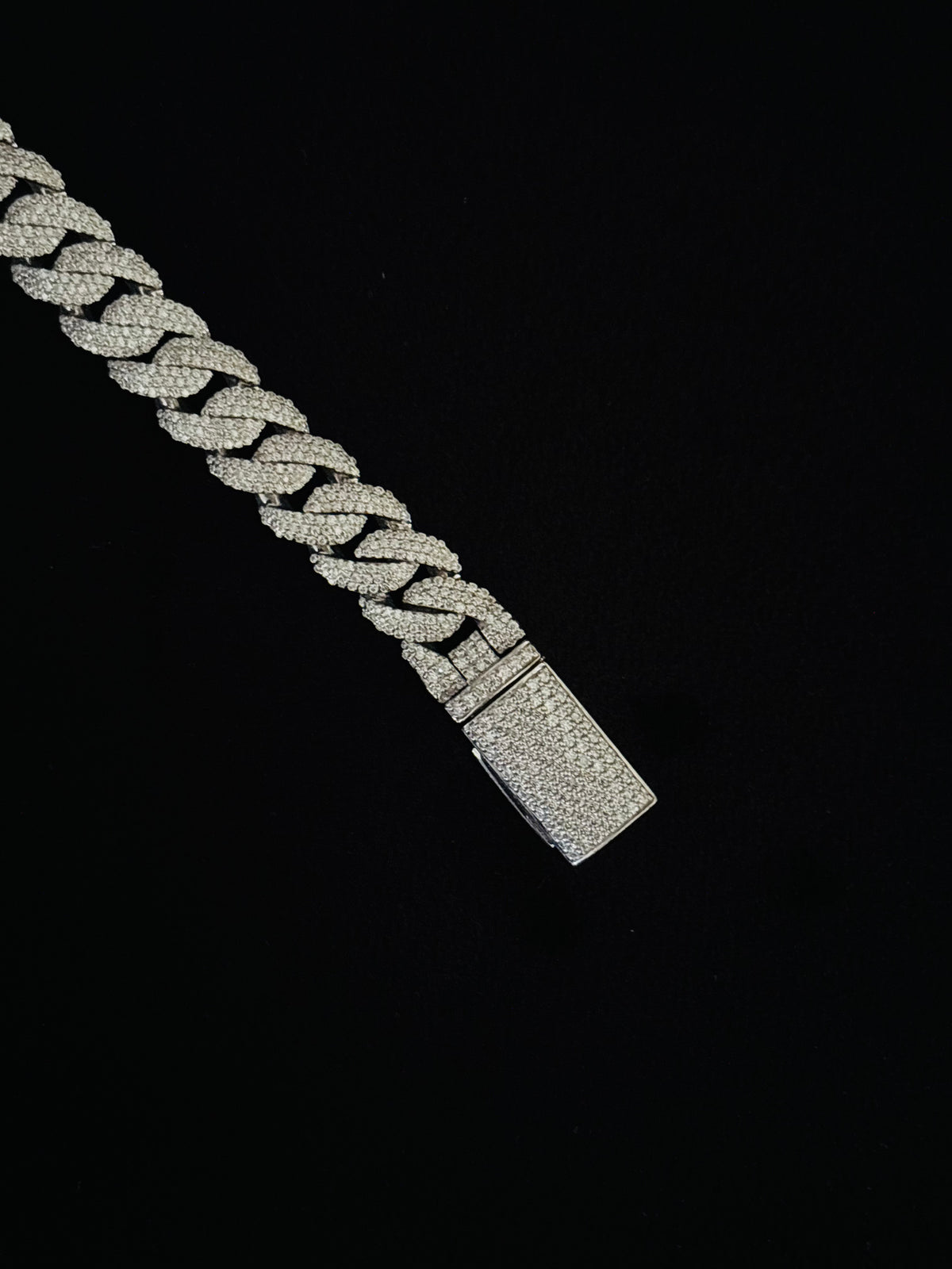 10MM Iced Out Miami Cuban Link Moissanite Bracelet For Men