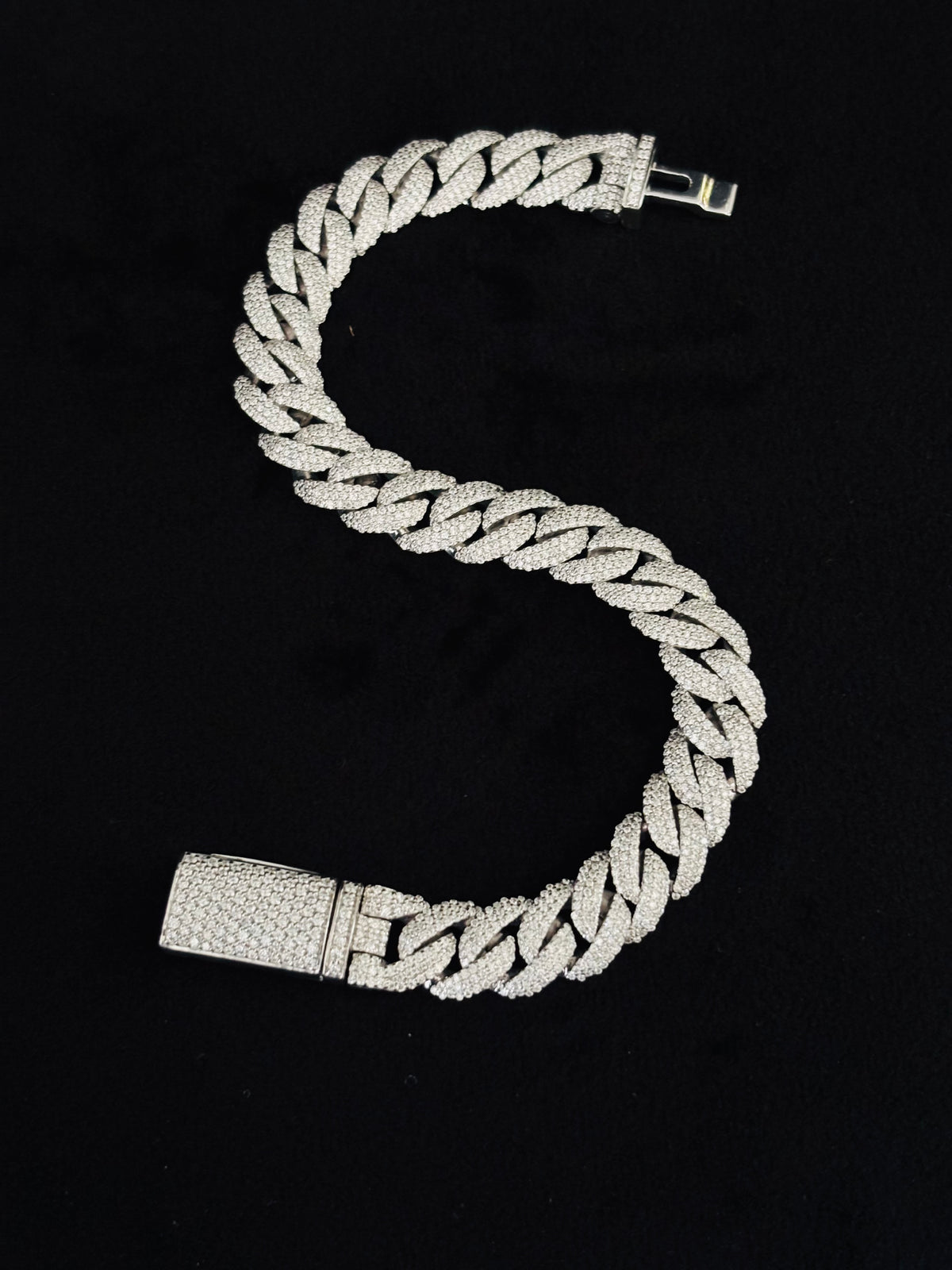 10MM Iced Out Miami Cuban Link Moissanite Bracelet For Men