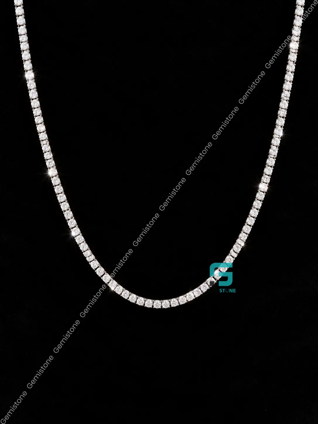 3MM Moissanite Tennis Chain + FREE Tennis Bracelet