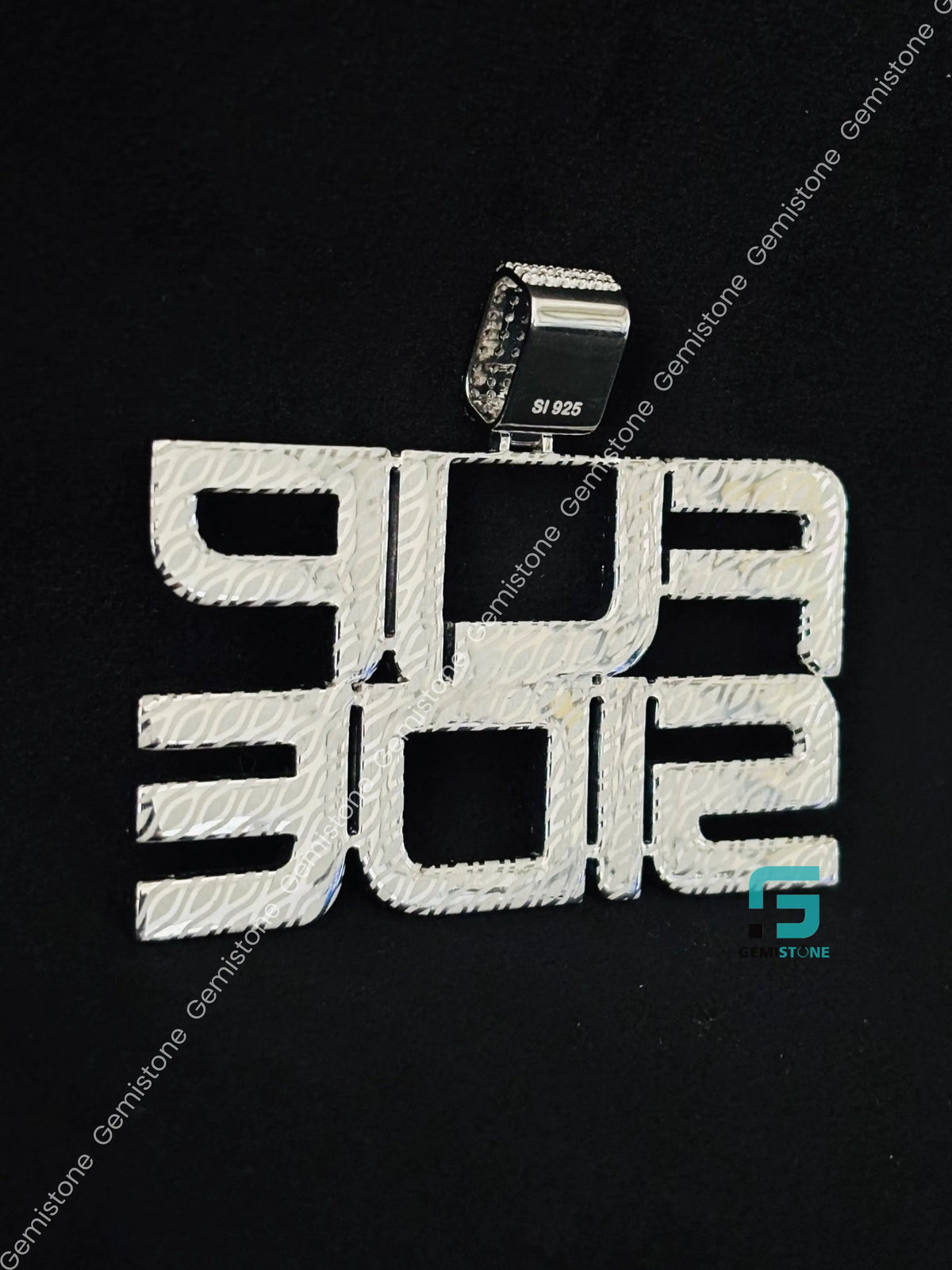 Custom Name FLIP SIDE Moissanite Hip Hop Pendant For Men