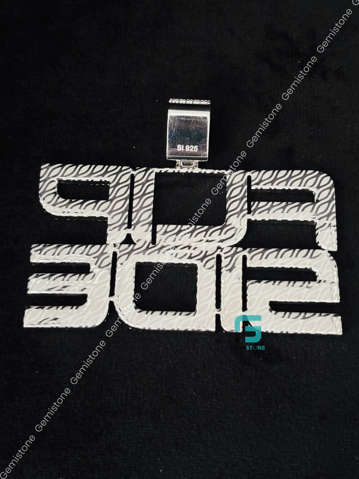 Custom Name FLIP SIDE Moissanite Hip Hop Pendant For Men