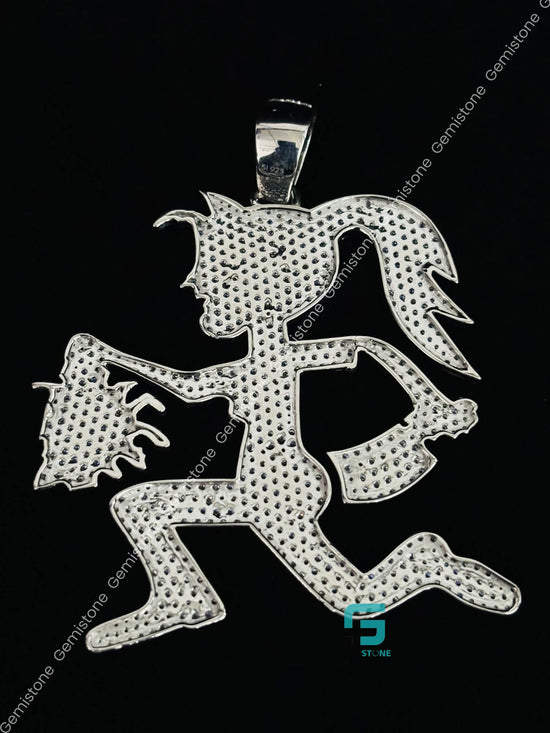 Hatchetgirl Iced Out Boy Head Charm Moissanite Pendant