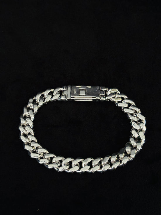10MM Iced Out Miami Cuban Link Moissanite Bracelet For Men