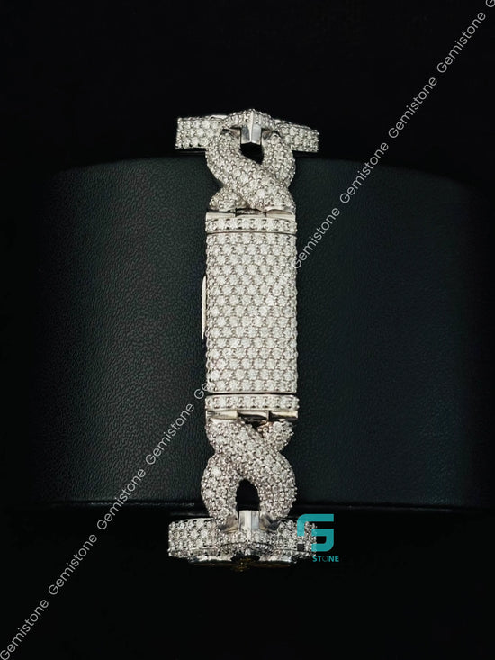 20MM Clover Moissanite Yellow Marquise Infinity Link Bracelet
