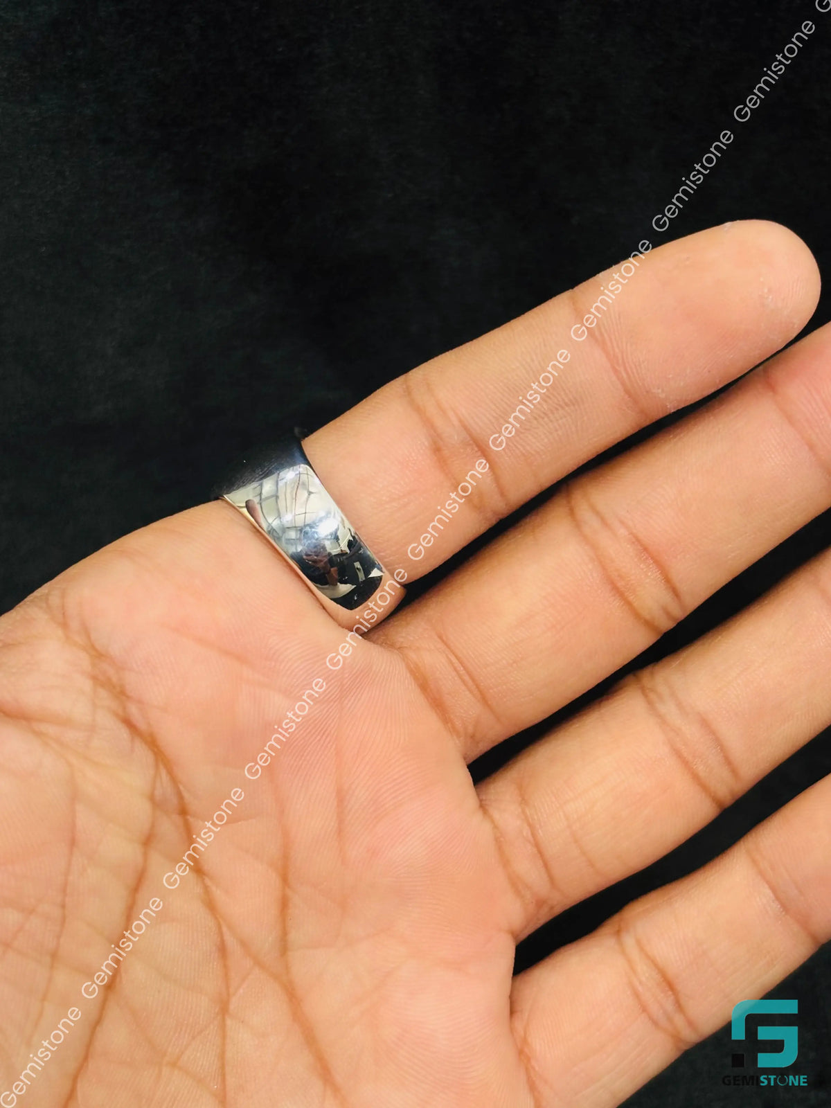 Custom Alaphabet Letter 925 Sterling Silver Ring For Men