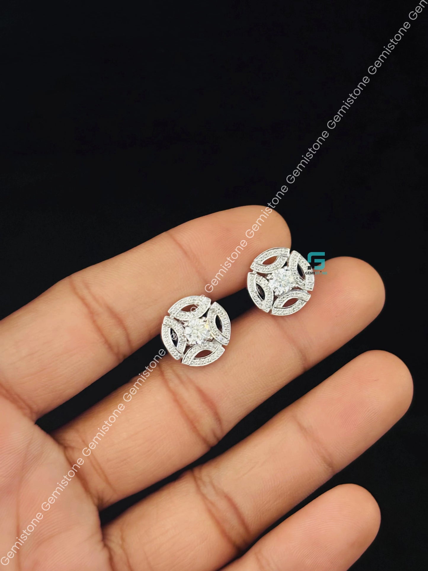 Royal Inspo Moissanite Meghan Markle Wedding Earrings