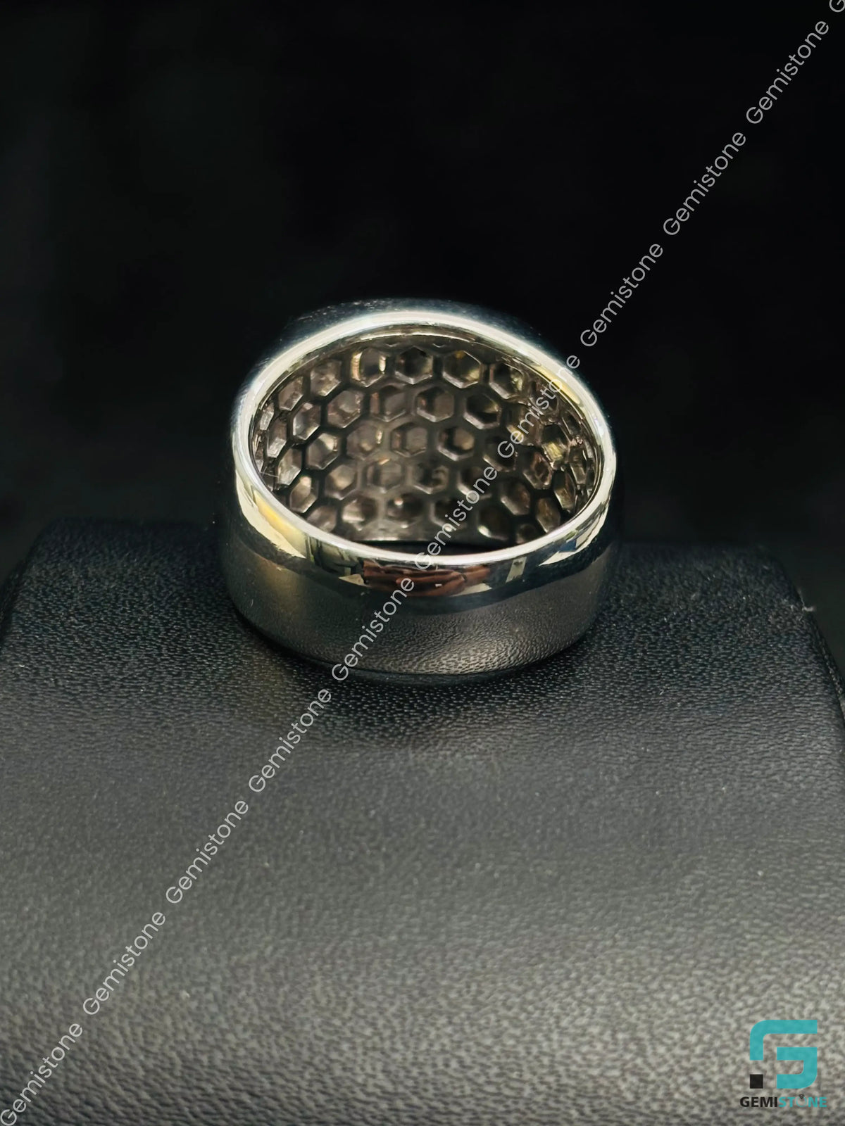 Custom Alaphabet Letter 925 Sterling Silver Ring For Men