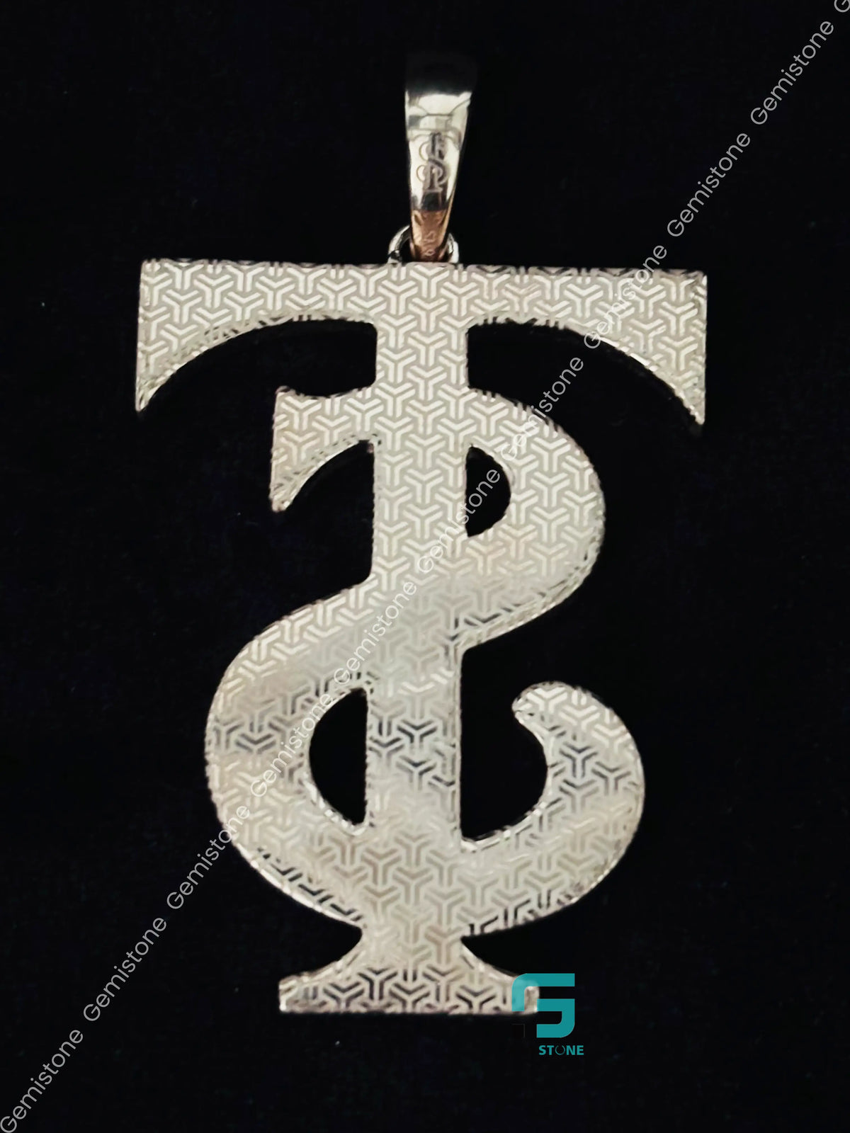 Custom Alphabet Letter Color Diamond Bust Down Pendant
