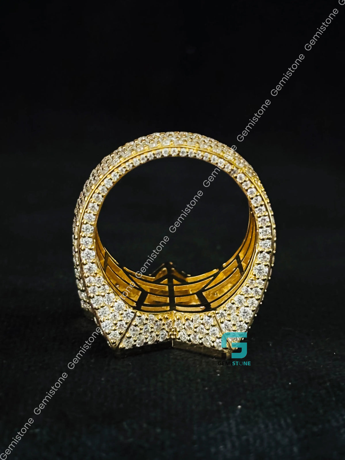 Baguette & Round Cut Star Shape Moissanite Rapper Ring