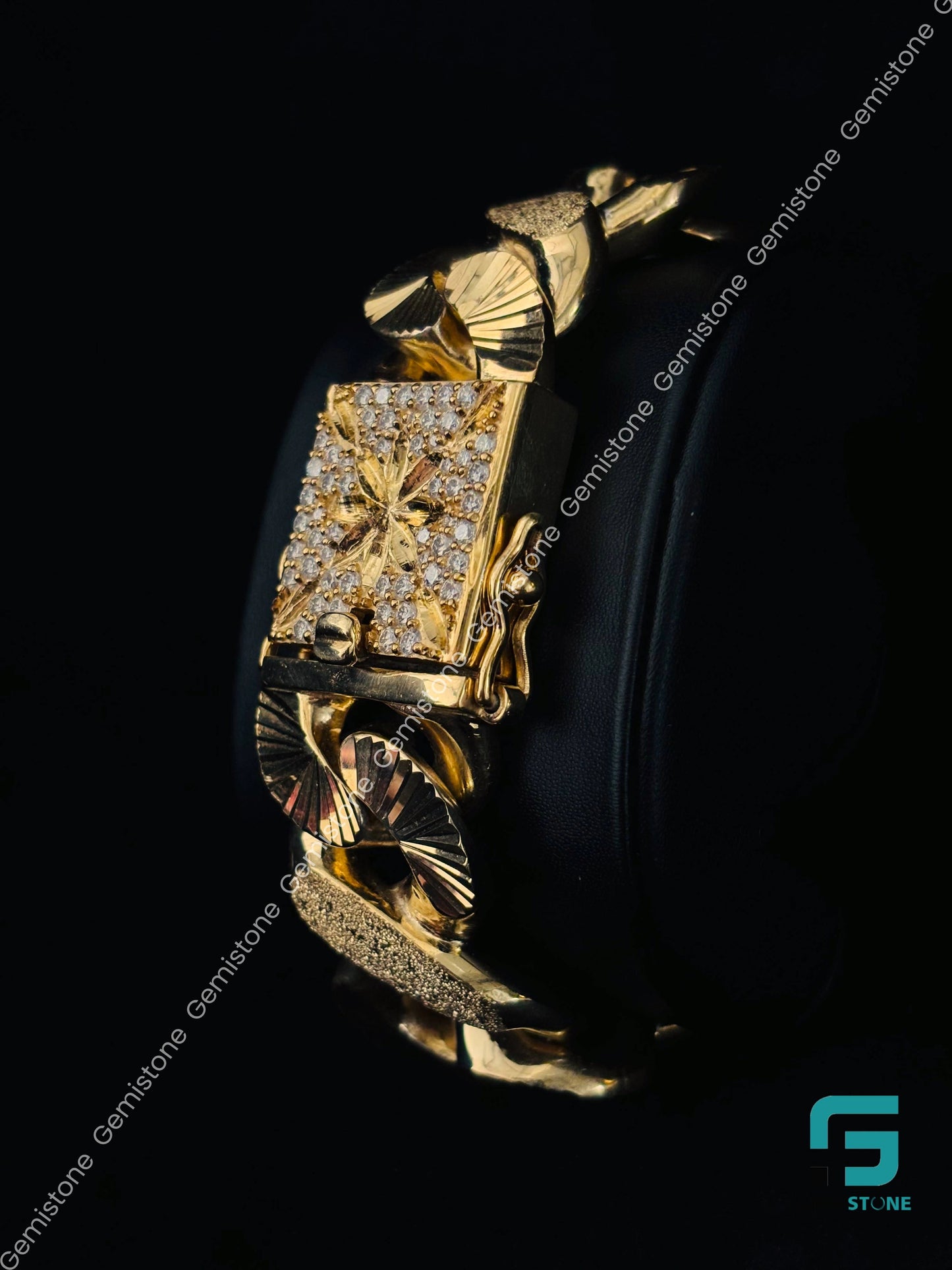 925 Iced Out Cuban Link Bracelet