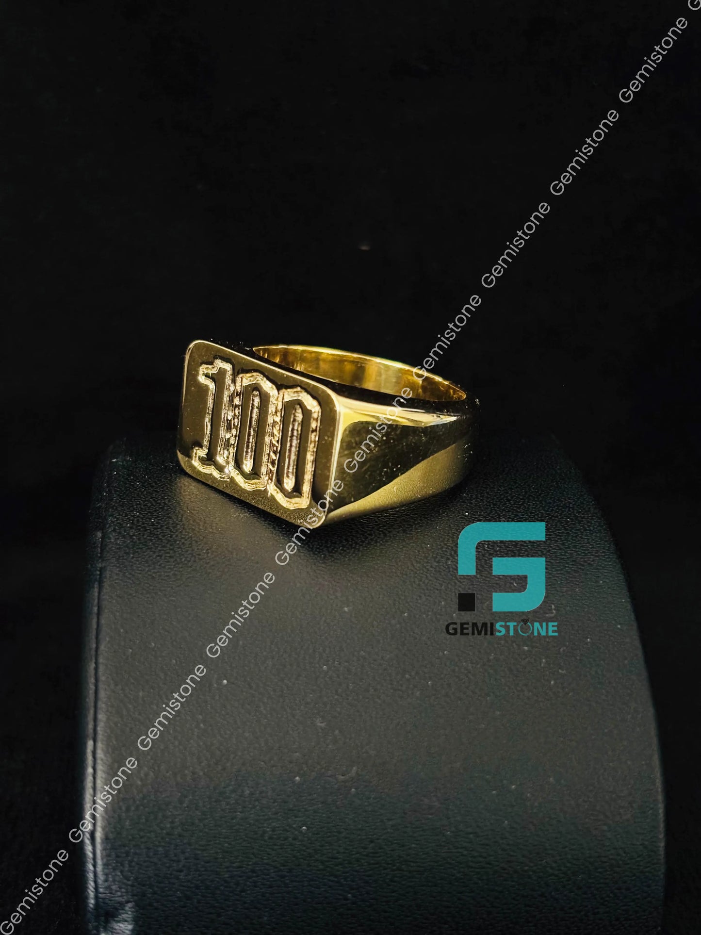 925 Silver Custom Number Hip Hop Ring