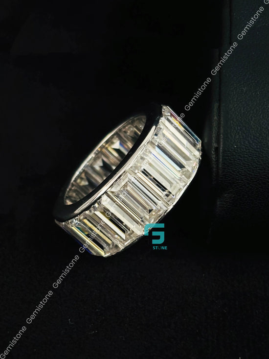 925 Silver Fully White Eternity Wedding BandForWomen