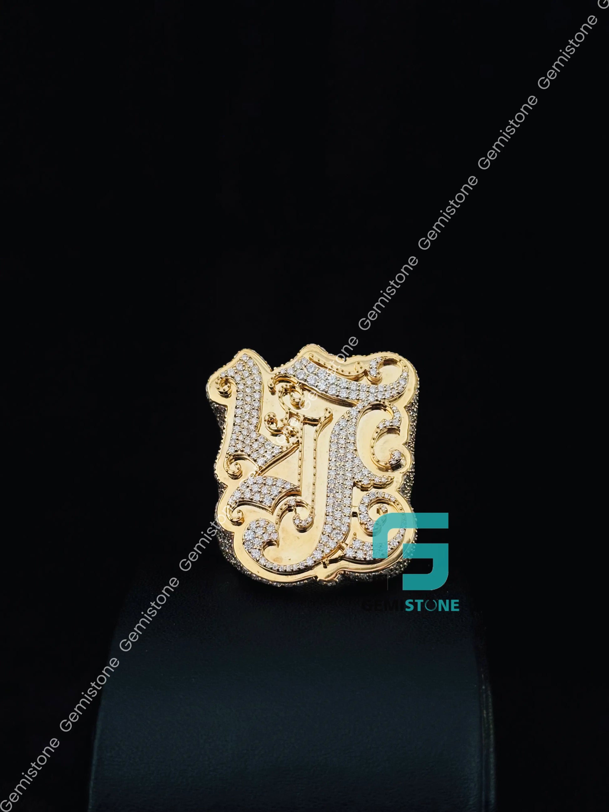 925 Silver Iced Out Moissanite Hip Hop Ring