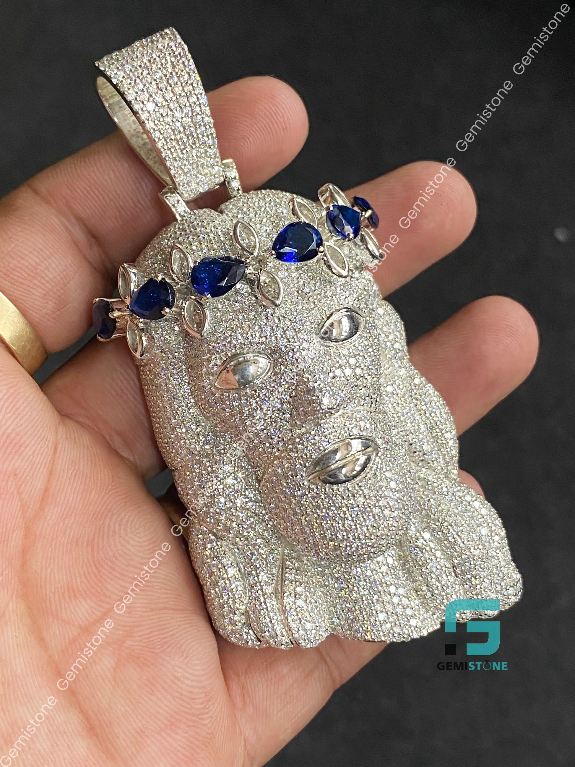925 Silver Jesus Face Pendant For him