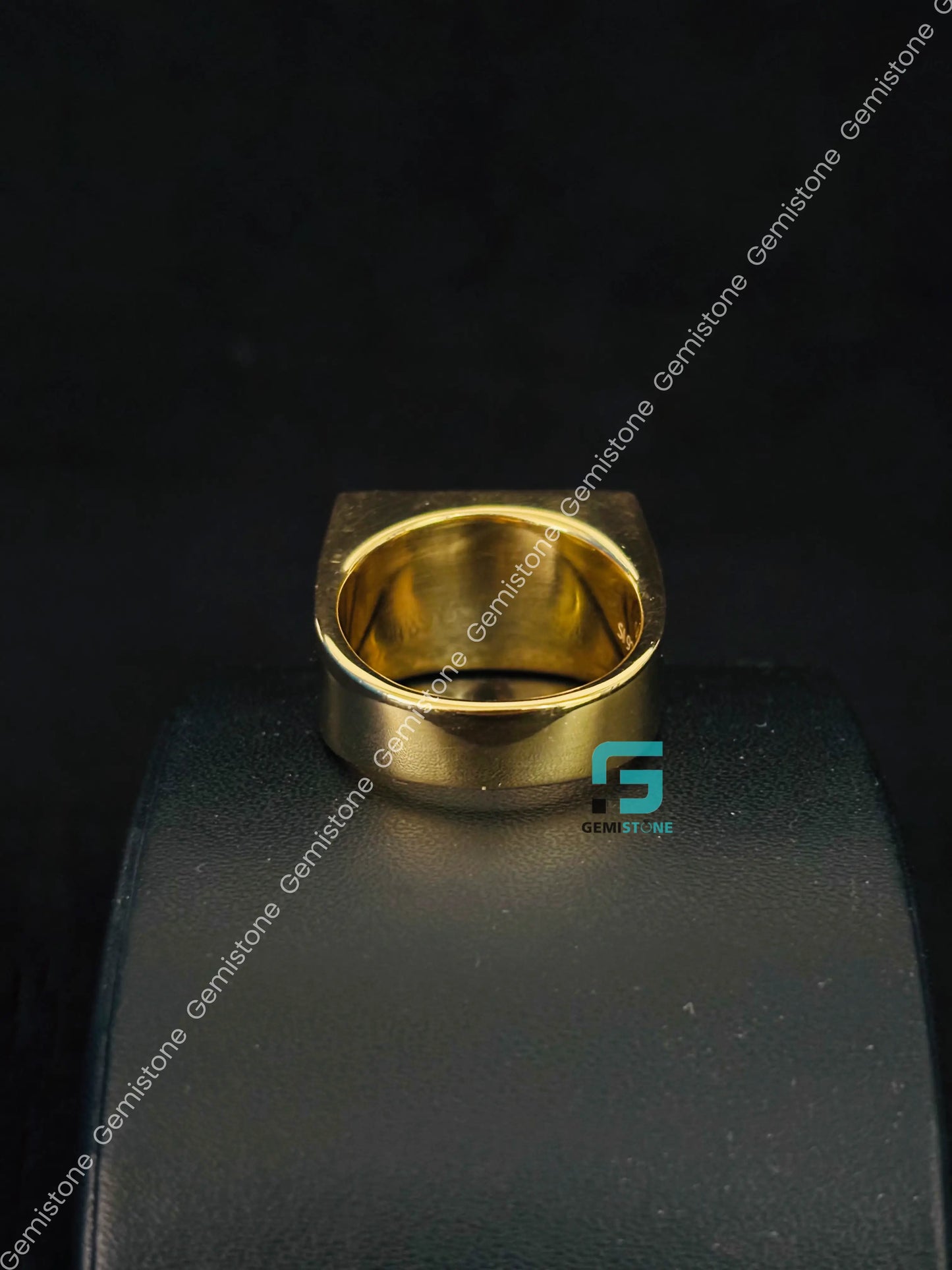 925 Silver Kurdistan Flag Moissanite Hip Hop Ring For Men