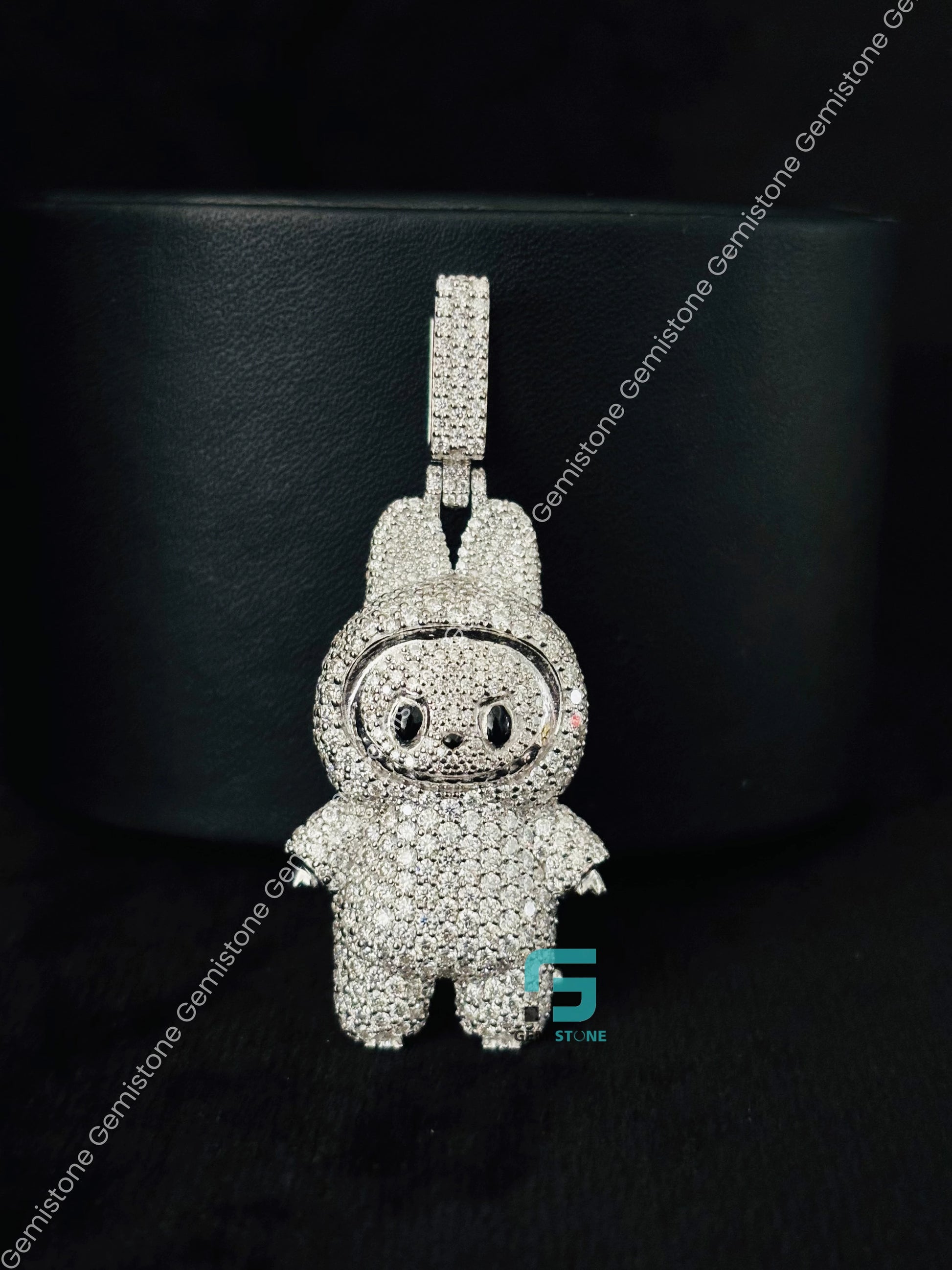 925 Silver Labubu Pendant