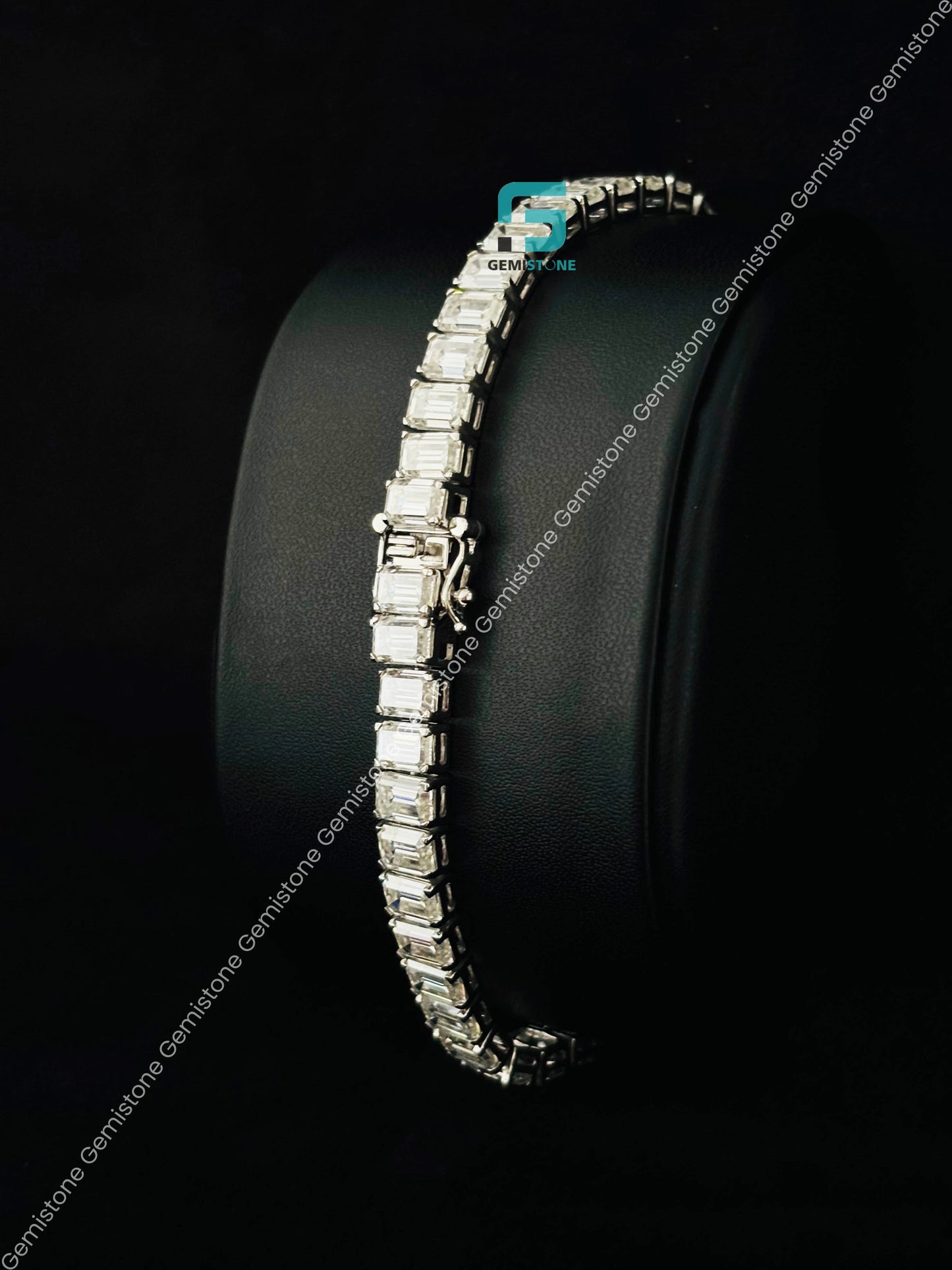 925 Silver Luxury Moissanite Tennis Bracelet