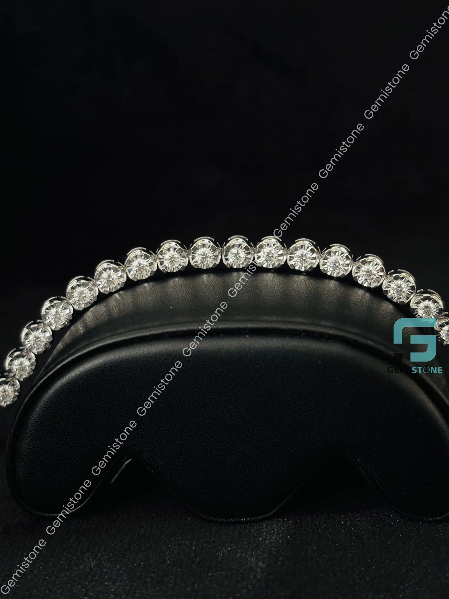 925 Silver Moissanite 5.5MM Tennis Bracelet