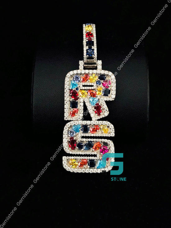 925 Silver Moissanite Colorful Diamond Pendant