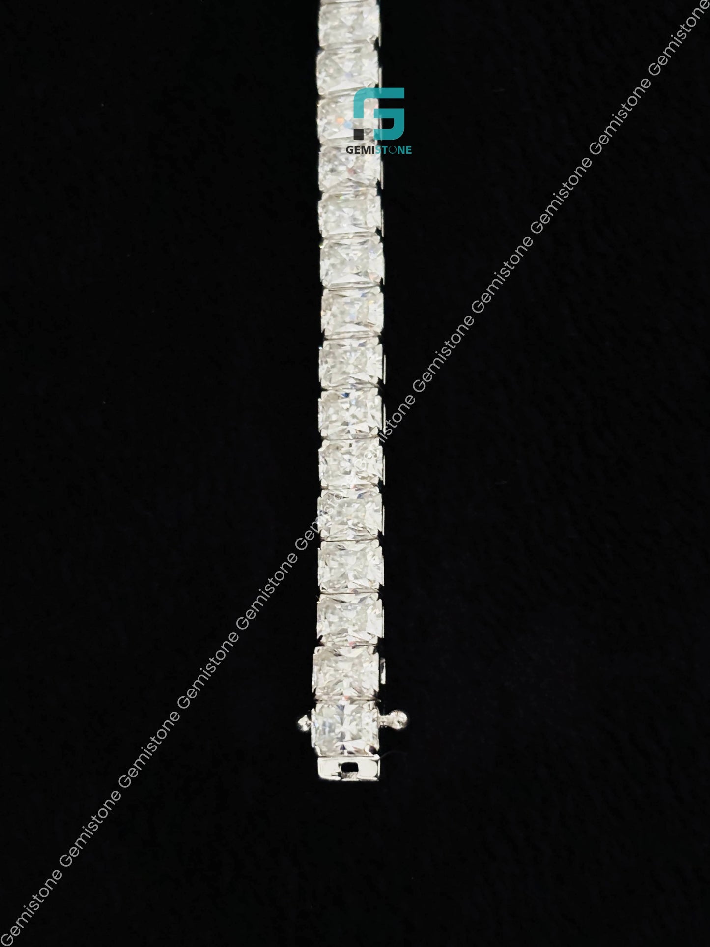 925 Silver Moissanite Tennis Bracelet