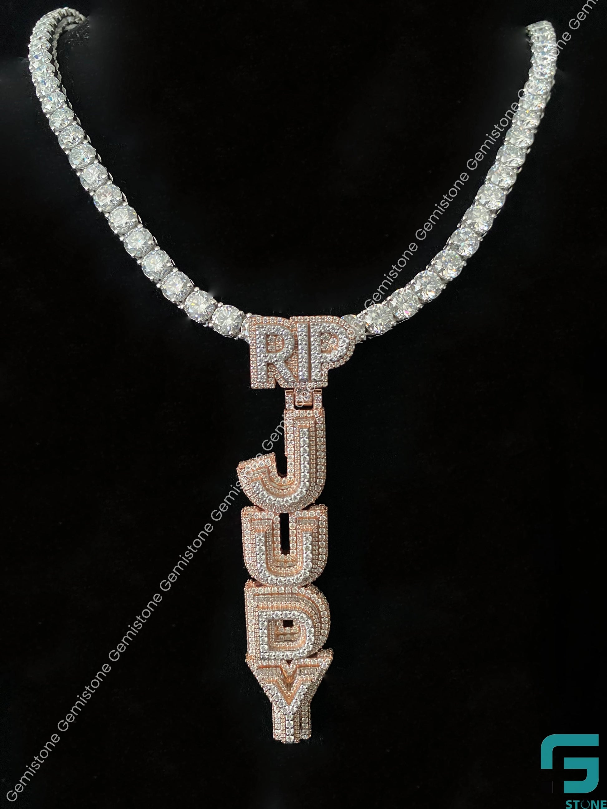 925 Silver Moissanite Tennis Chain