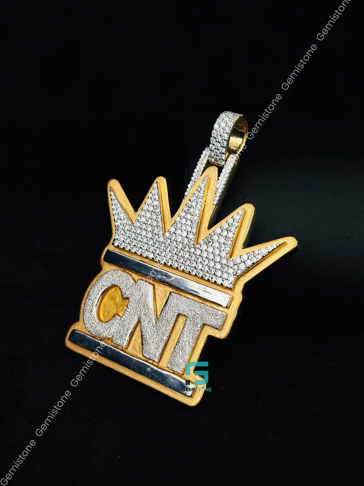 925 Sterling Silver CNT Moissanite Pendant