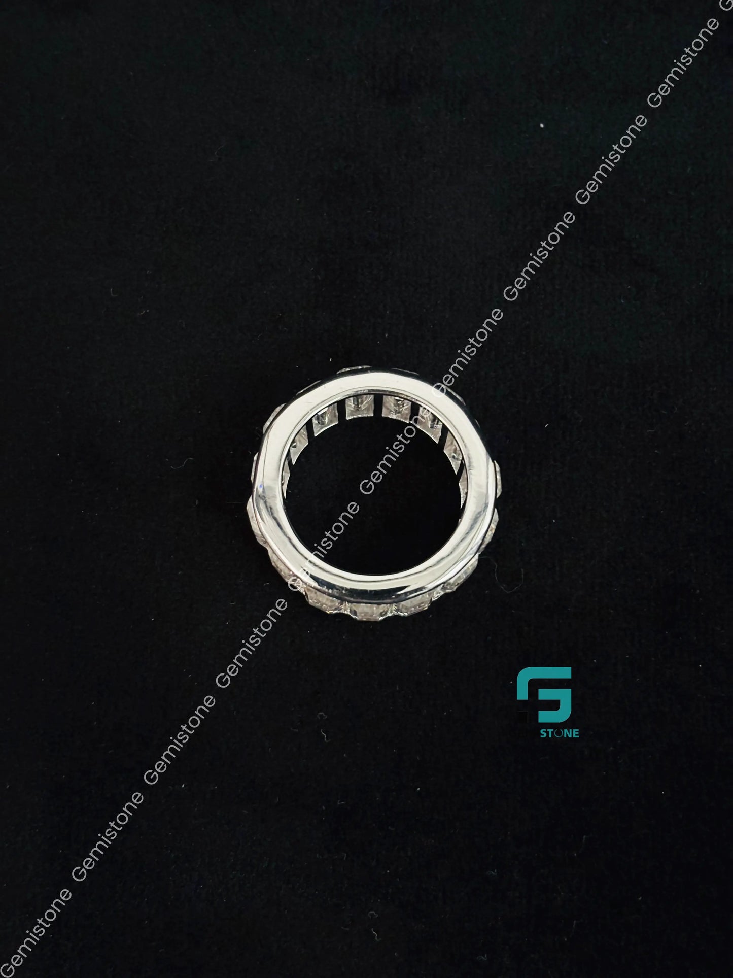 925 Sterling Silver FullyWhite Eternity Wedding Band For Women
