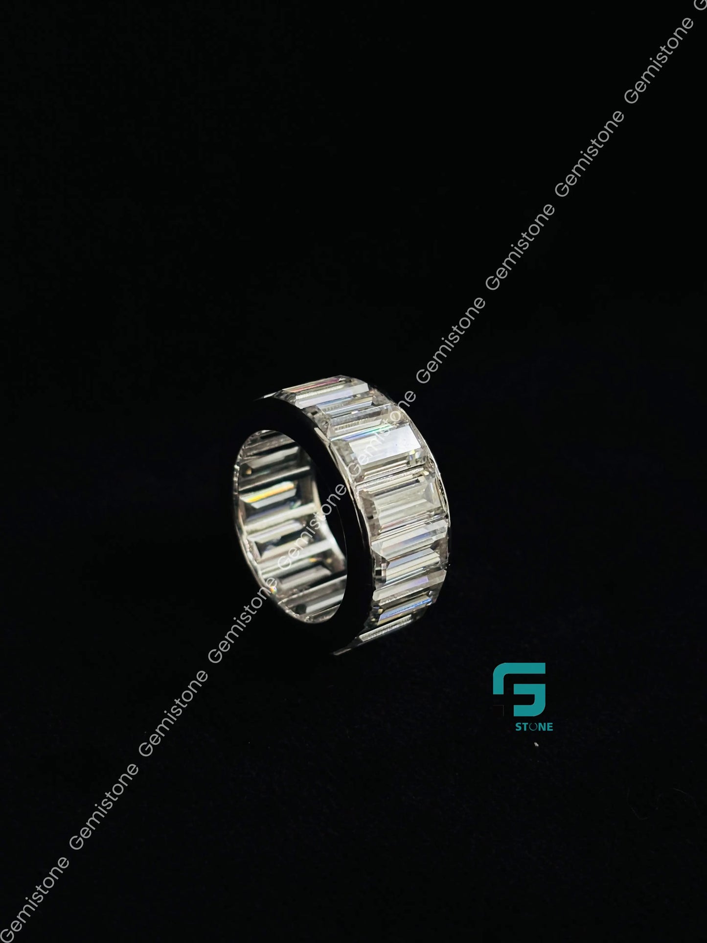 925 Sterling Silver Fully White Eternity BandForHer