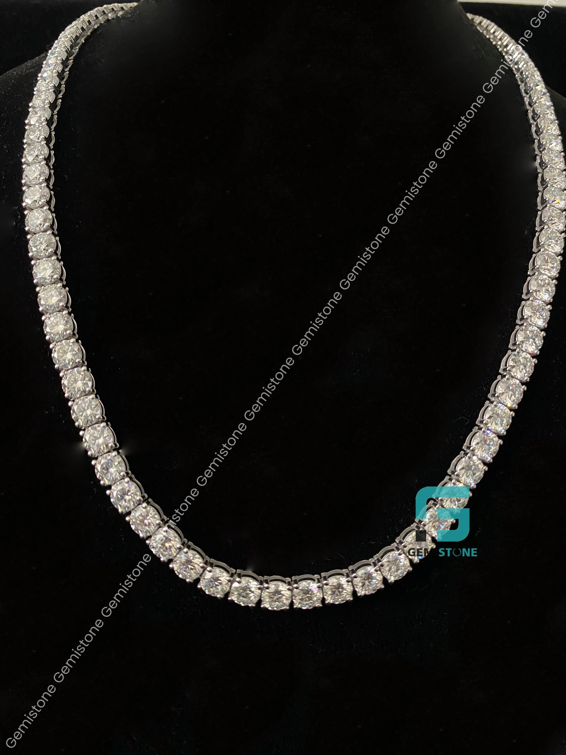 925 Sterling Silver Moissanite Chain