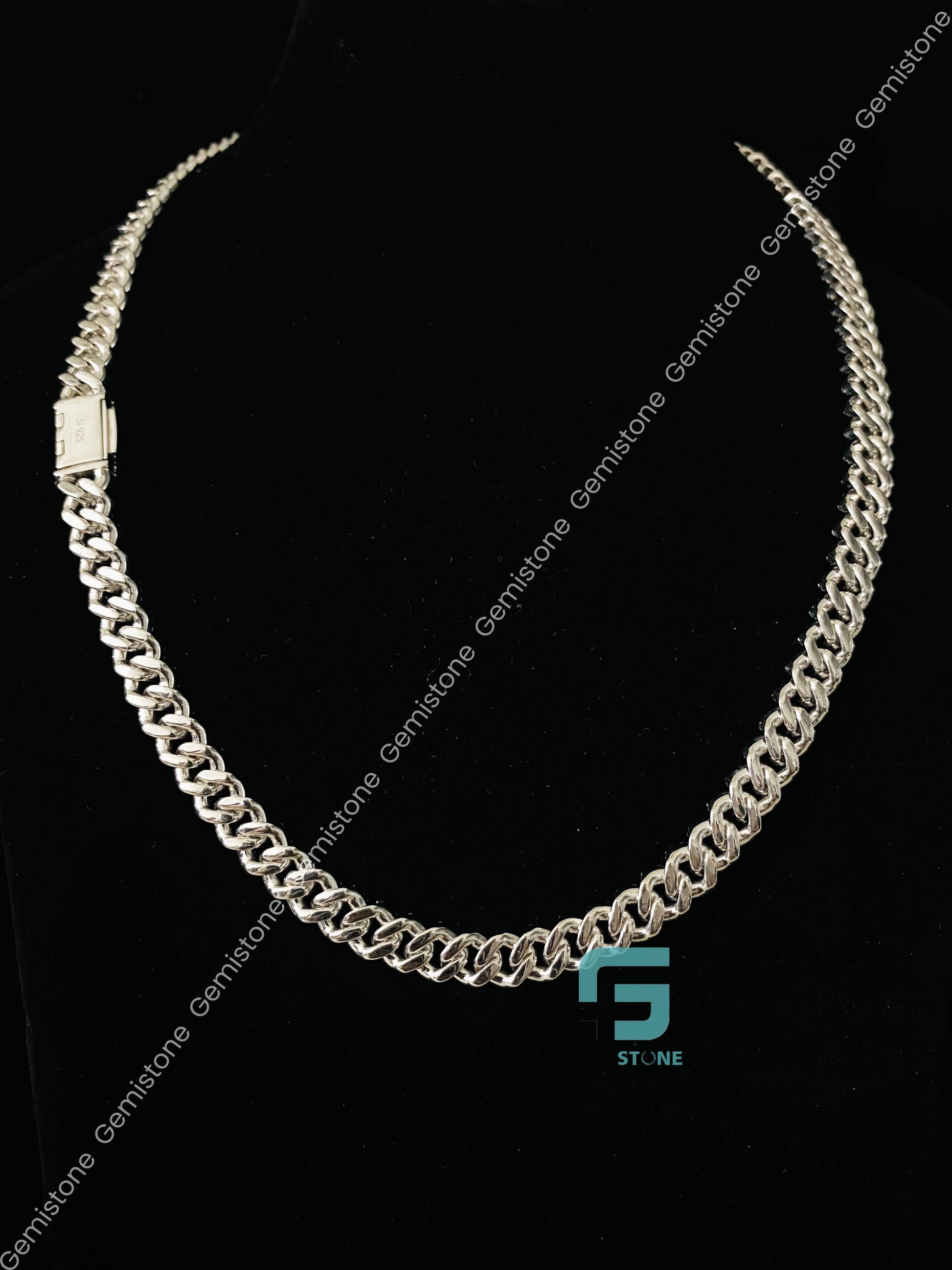 925 Sterling Silver Moissanite Rappers Hip Hop Cuban Link Chain