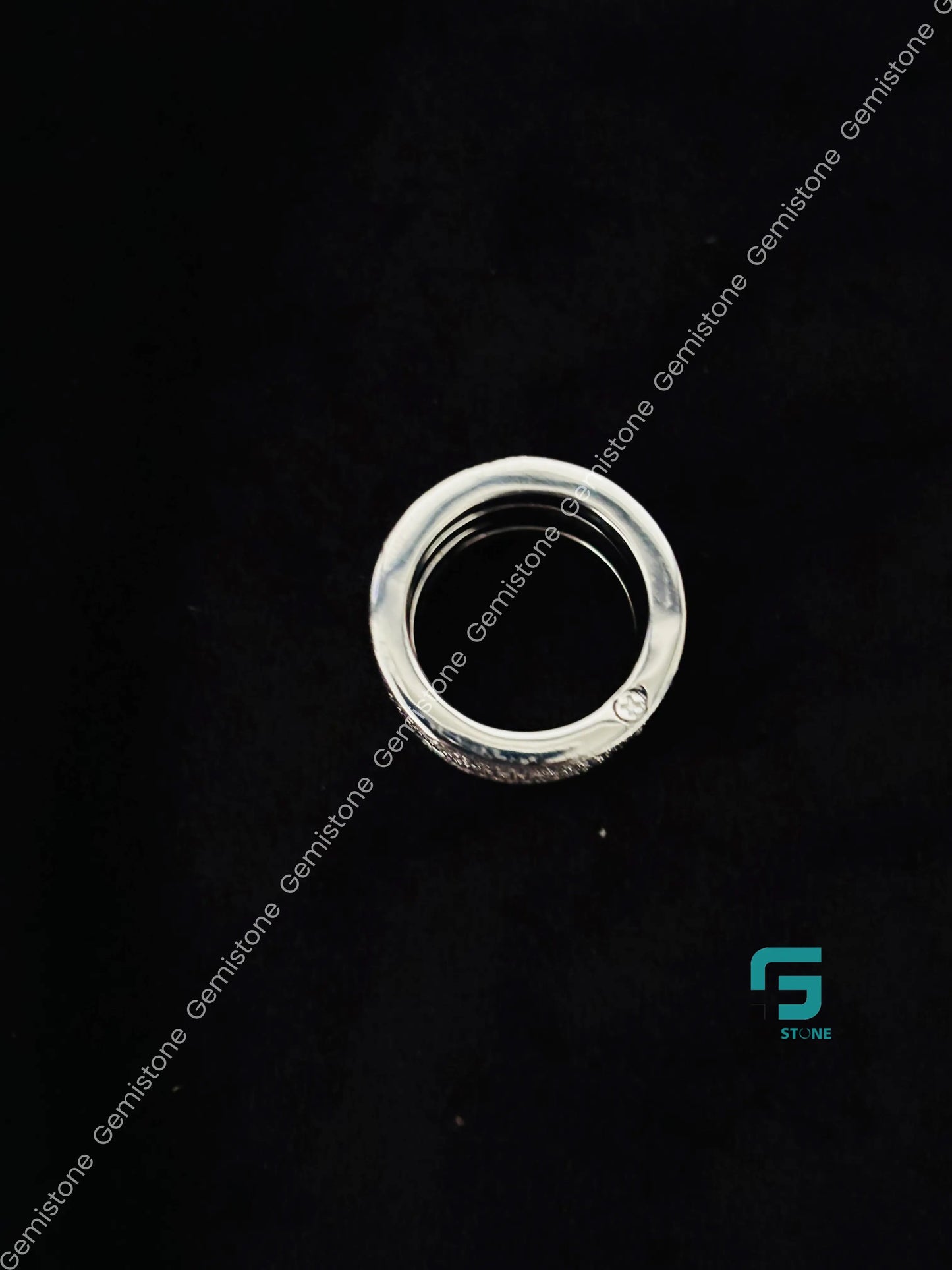 925 Sterling Silver Moissanite Statement Ring