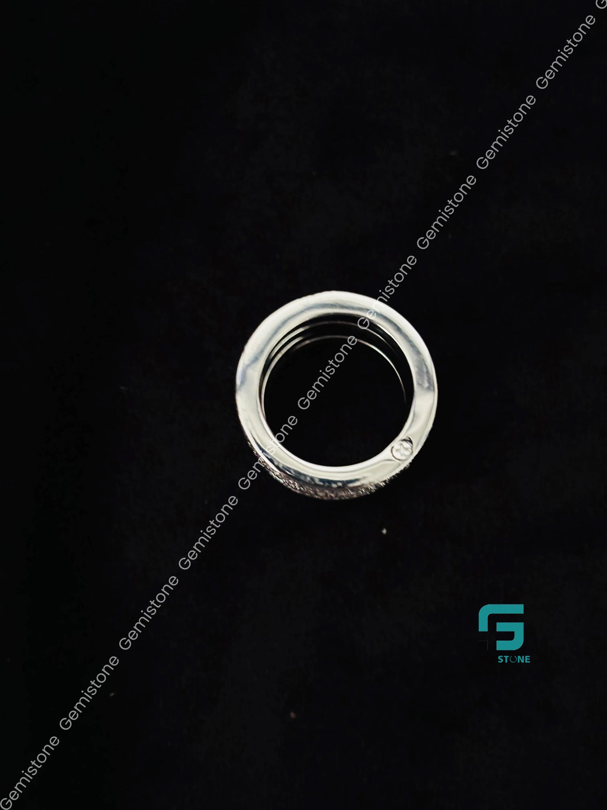 925 Sterling Silver Moissanite Statement Ring