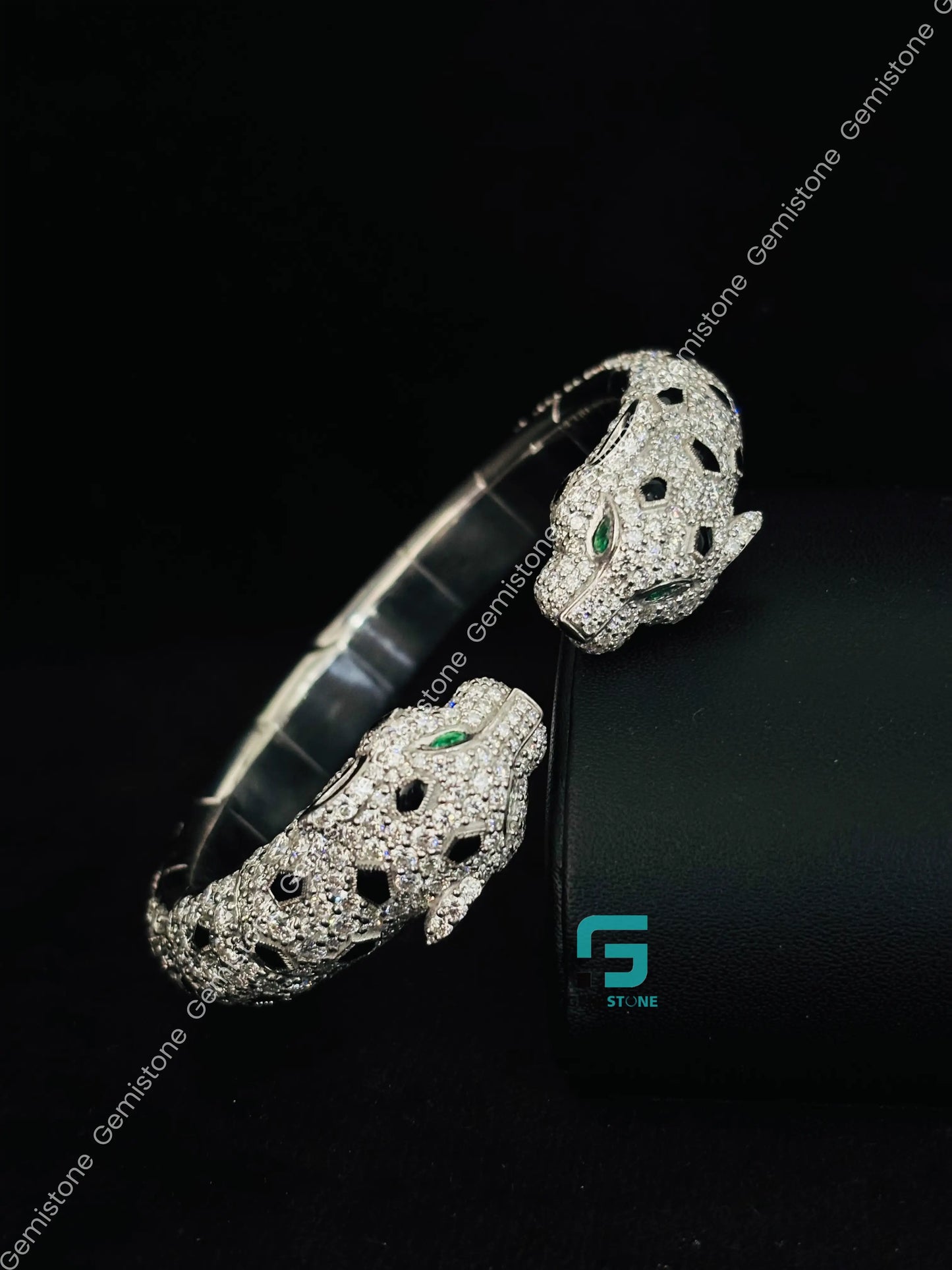 925 Sterling Silver Panthere Cartier Bracelet