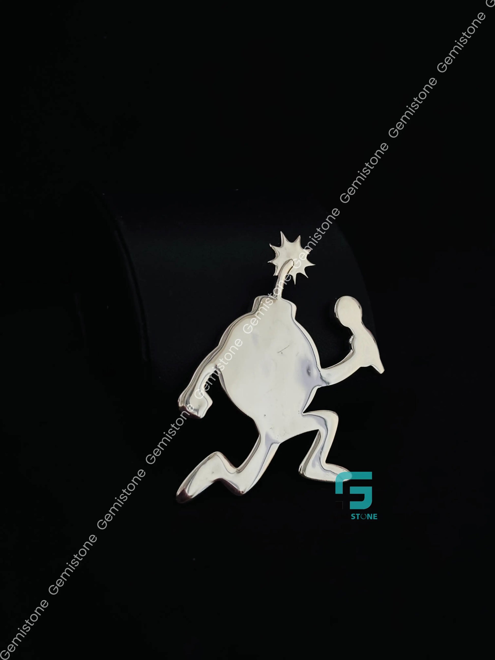 925 Sterling Silver Plain Cartoon Pendant