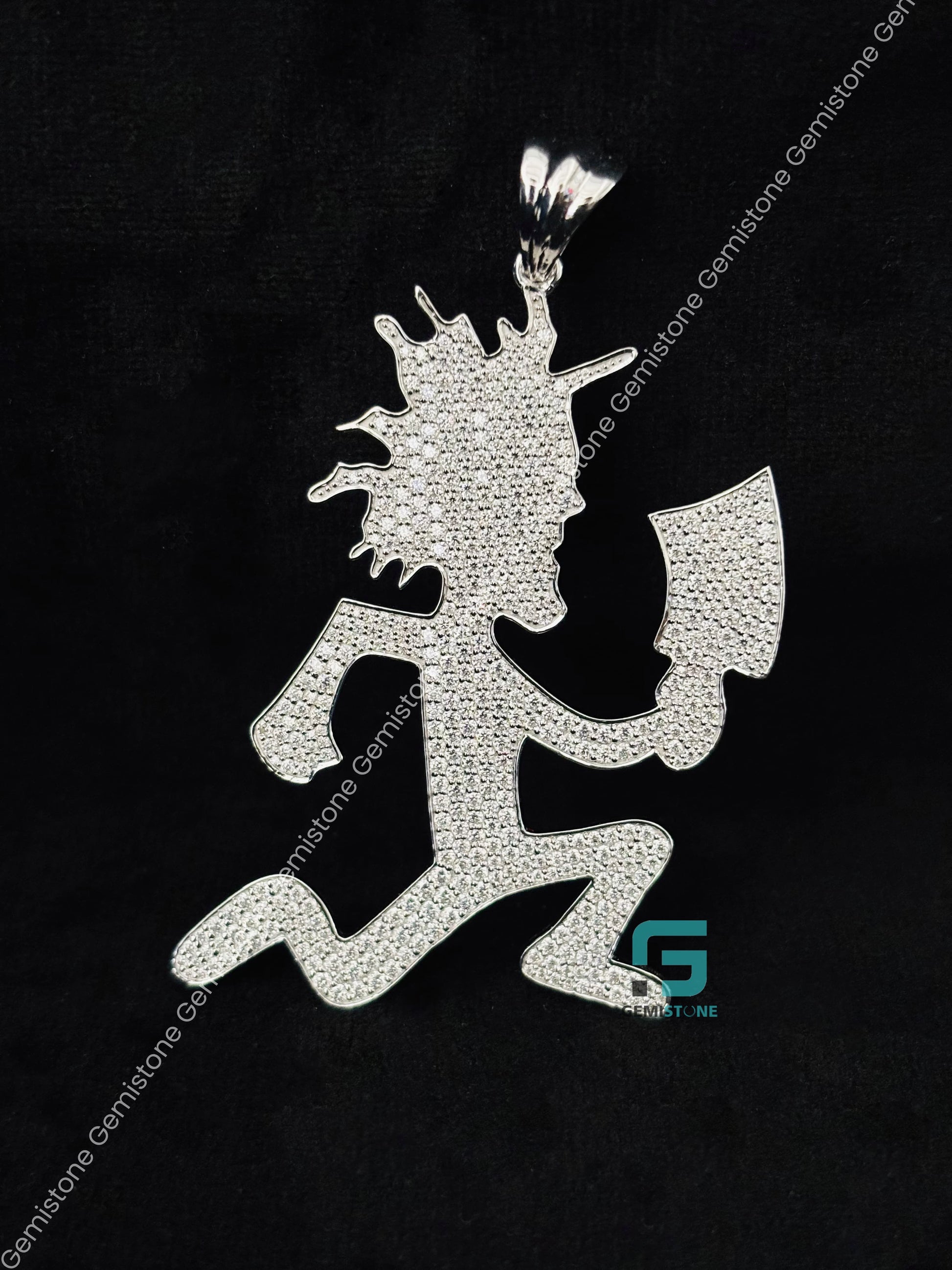 925 Sterling Silver Hatchet Man Pendant